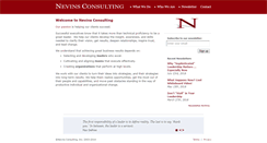 Desktop Screenshot of nevinsconsulting.com