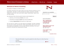 Tablet Screenshot of nevinsconsulting.com